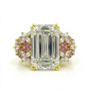 Emerald Diamond Pave Ring