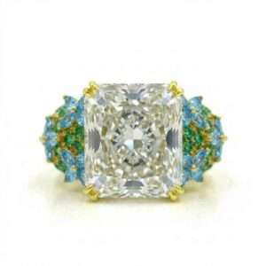 Modified Radiant Diamond Ring