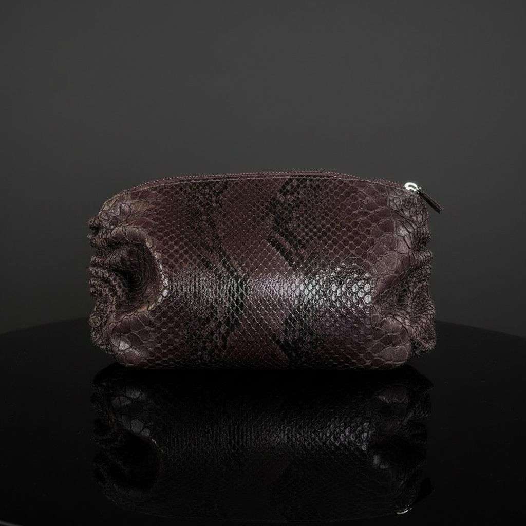 Python Stamped Vegan Leather Bag